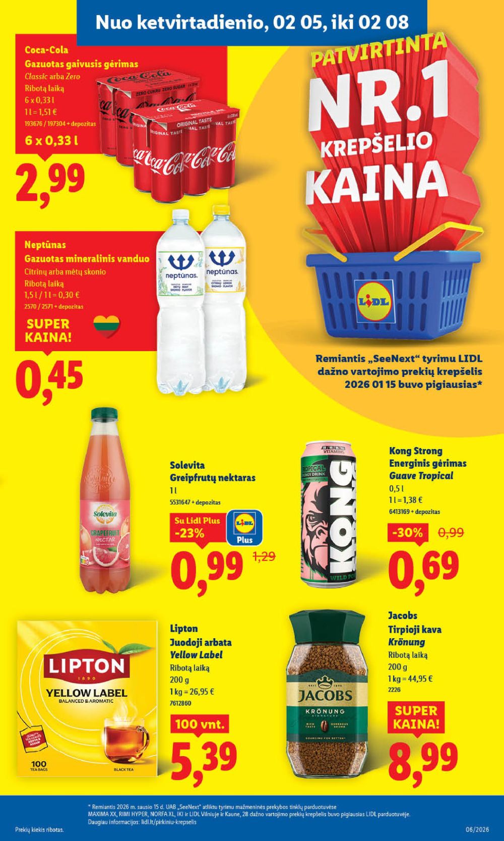 LIDL - Maisto prekių pasiūlymai (2026 02 02 - 2026 02 08) | 33