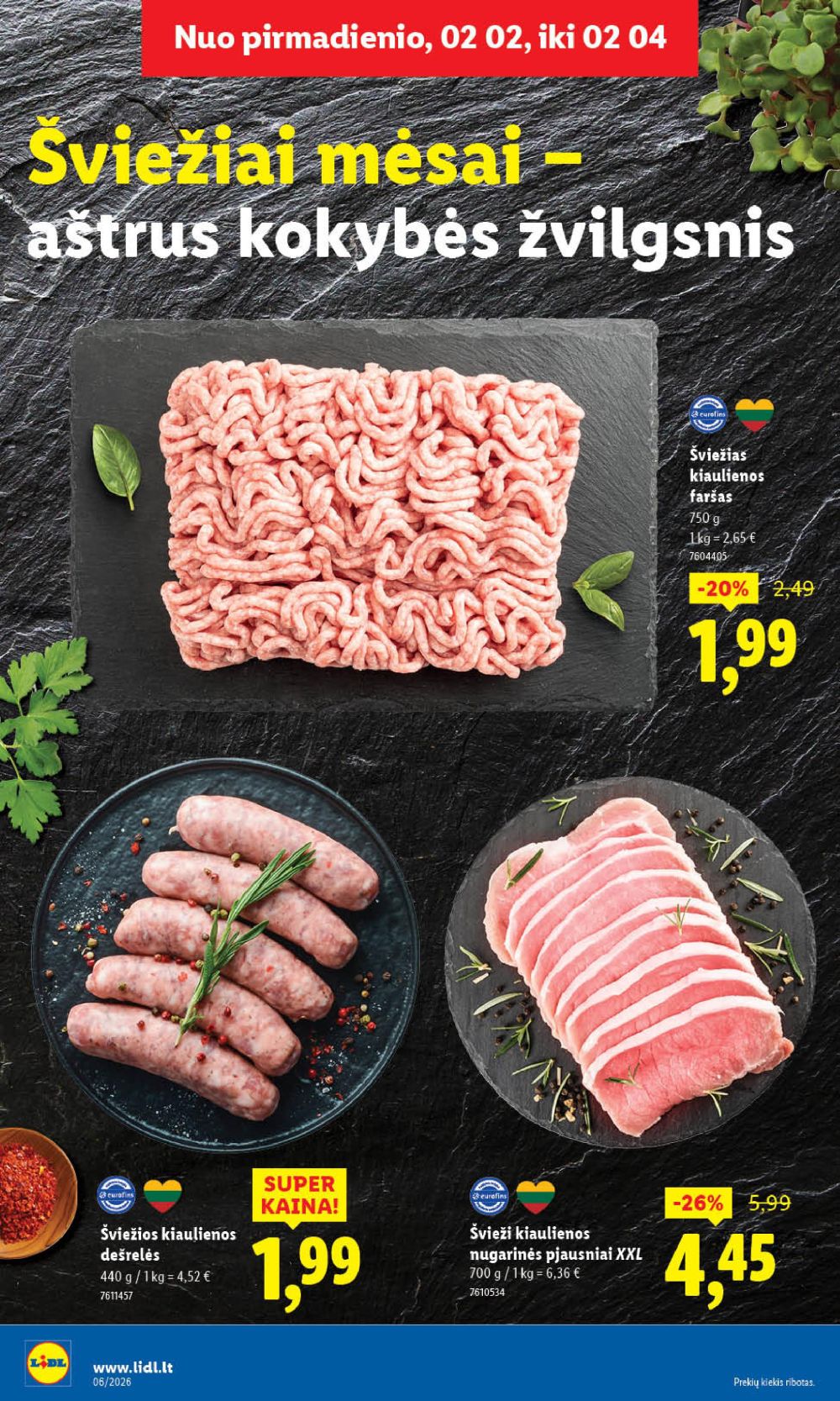 LIDL - Maisto prekių pasiūlymai (2026 02 02 - 2026 02 08) | 6