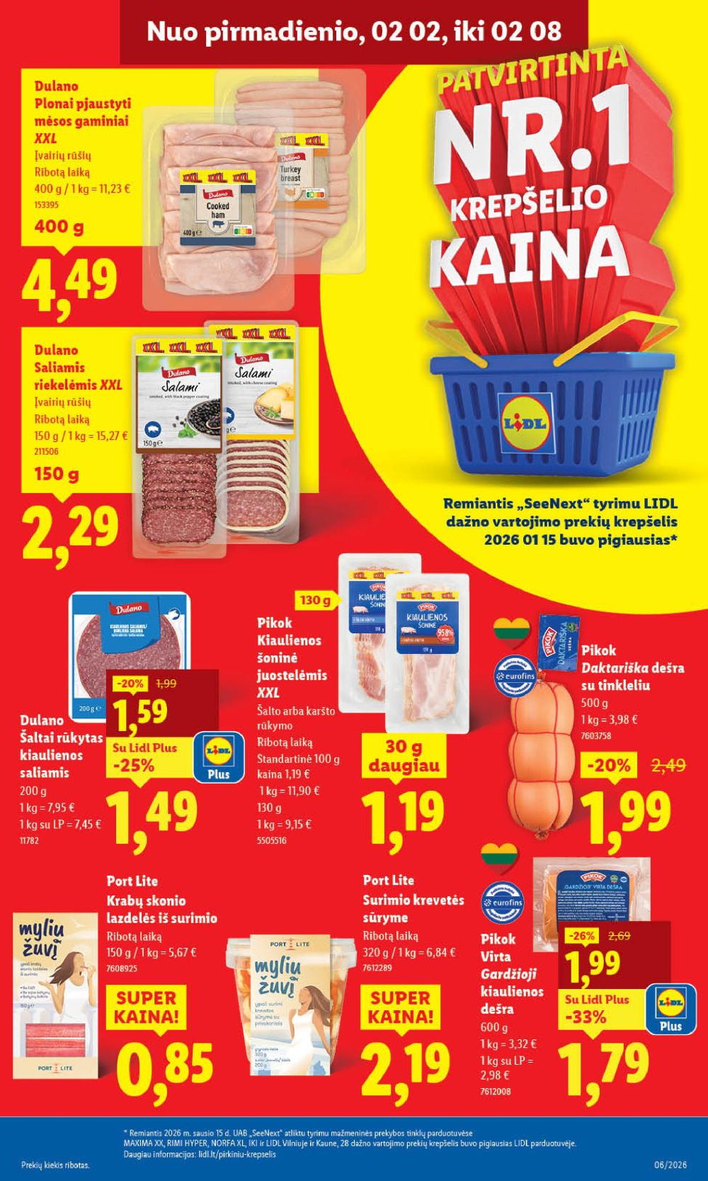 LIDL - Maisto prekių pasiūlymai (2026 02 02 - 2026 02 08) | 7