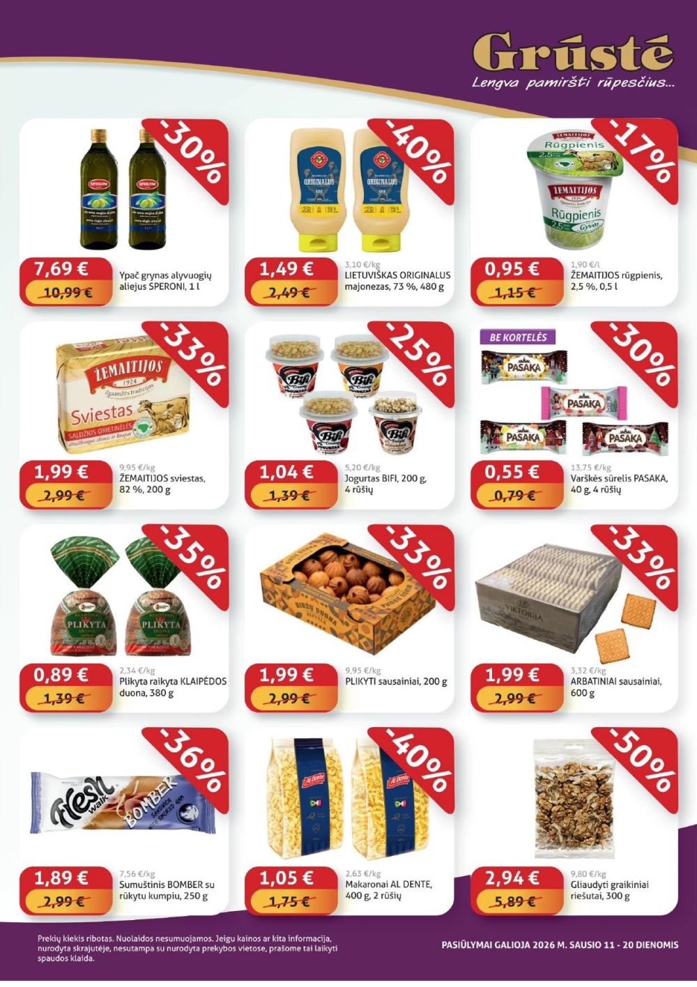 GRŪSTĖ - Ko gero pigiau nerasi (2026 01 11 - 2026 01 20) | 3