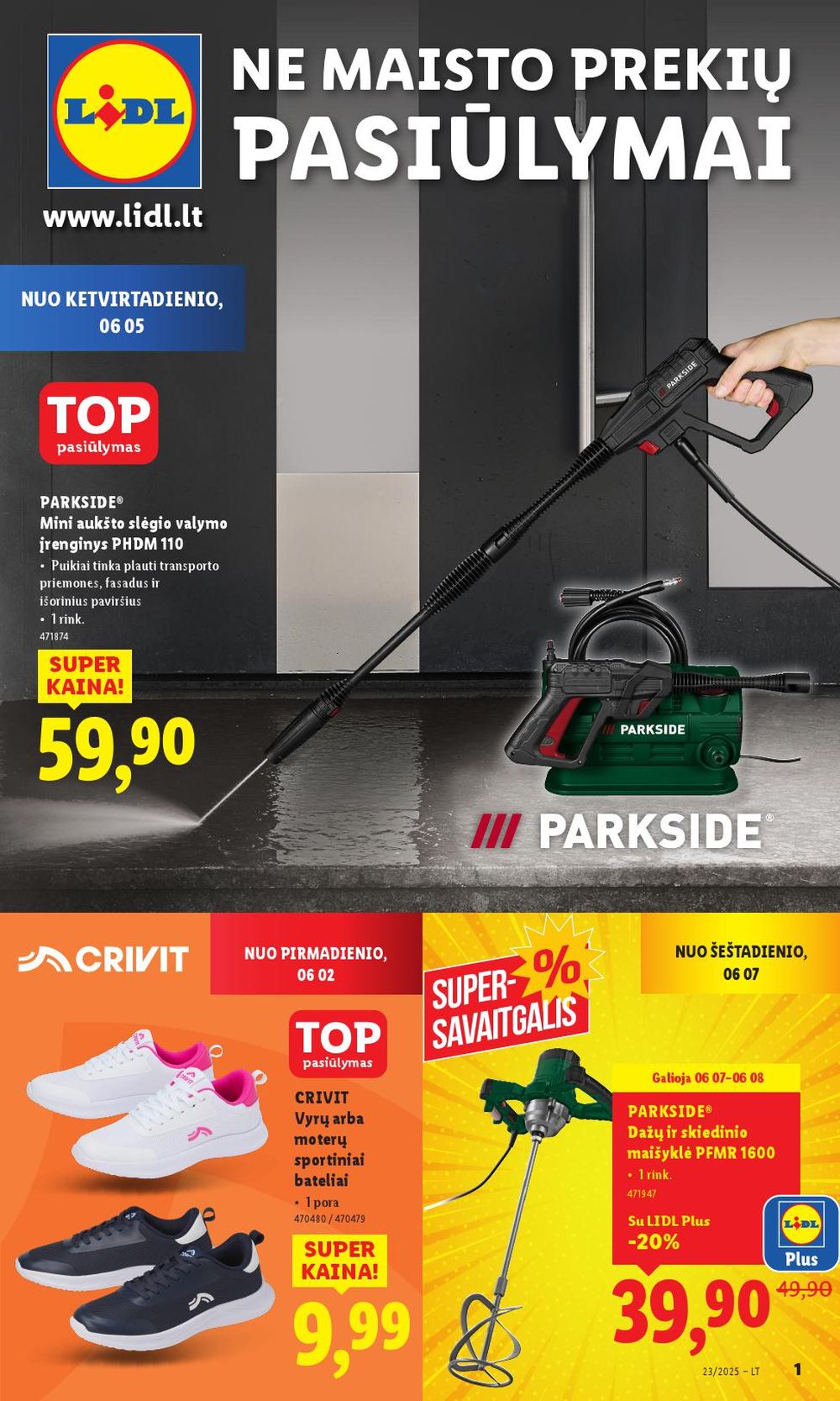 LIDL - Ne maisto prekių pasiūlymai (2025 06 02 - 2025 06 08) | 1