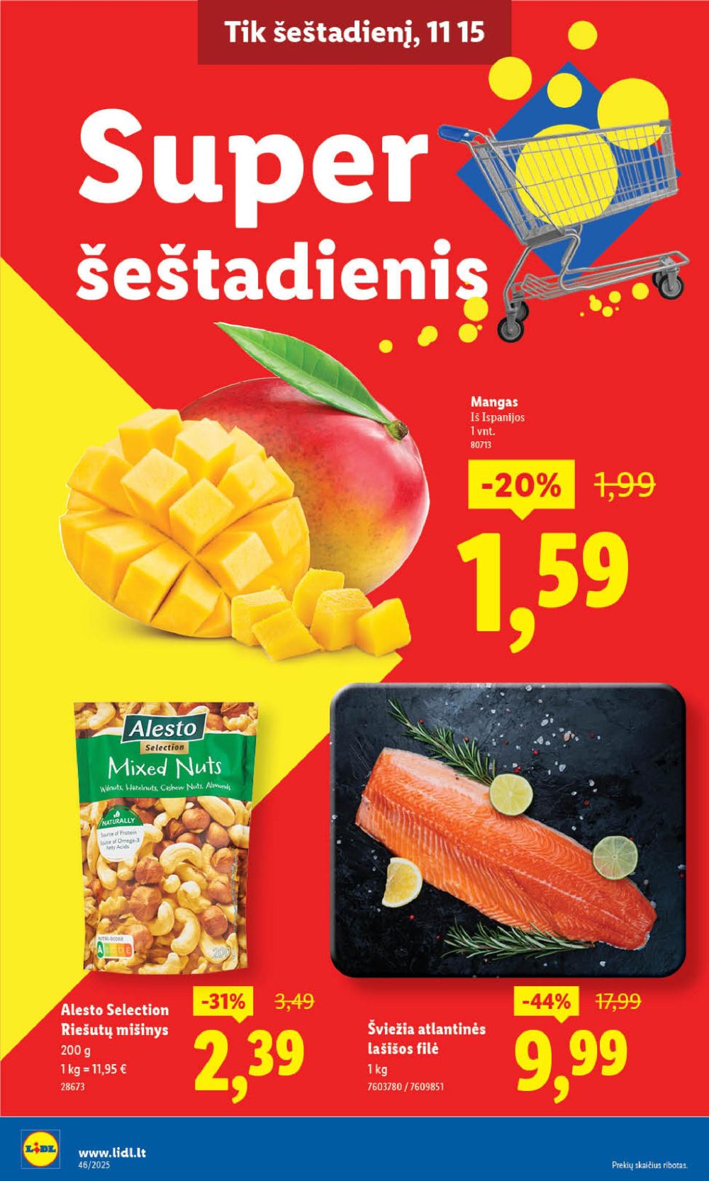 LIDL - Maisto prekių pasiūlymai (2025 11 13 - 2025 11 16) | 2