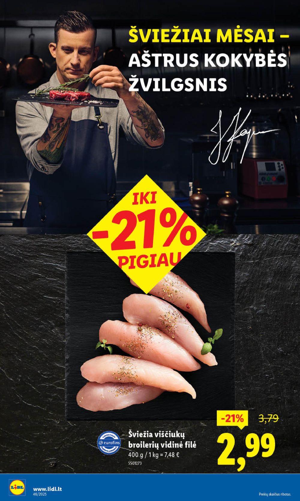 LIDL - Maisto prekių pasiūlymai (2025 11 13 - 2025 11 16) | 14