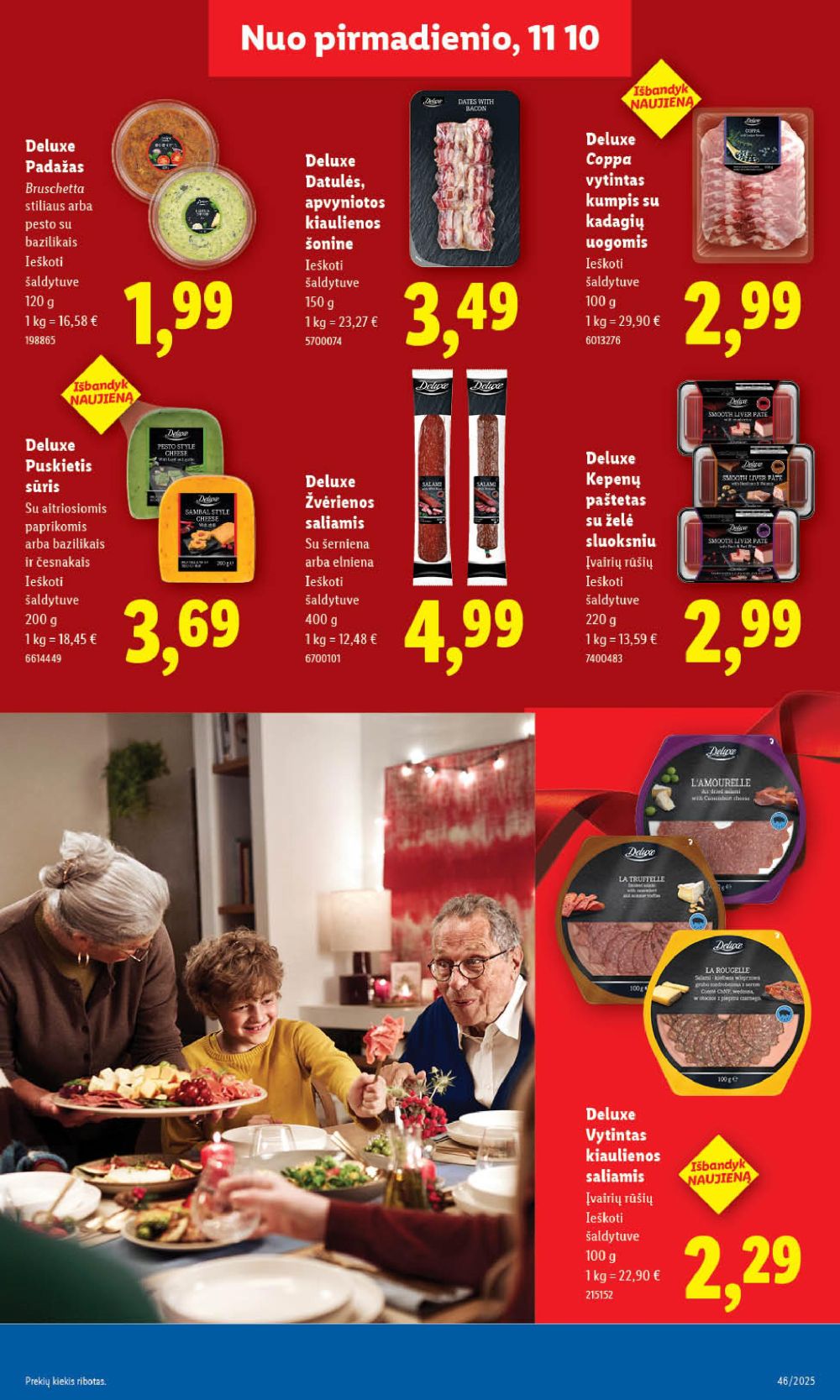 LIDL - Maisto prekių pasiūlymai (2025 11 13 - 2025 11 16) | 17