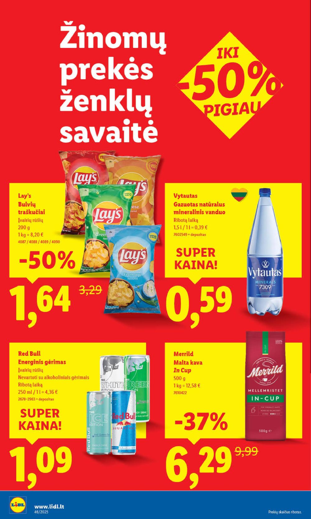 LIDL - Maisto prekių pasiūlymai (2025 11 13 - 2025 11 16) | 32