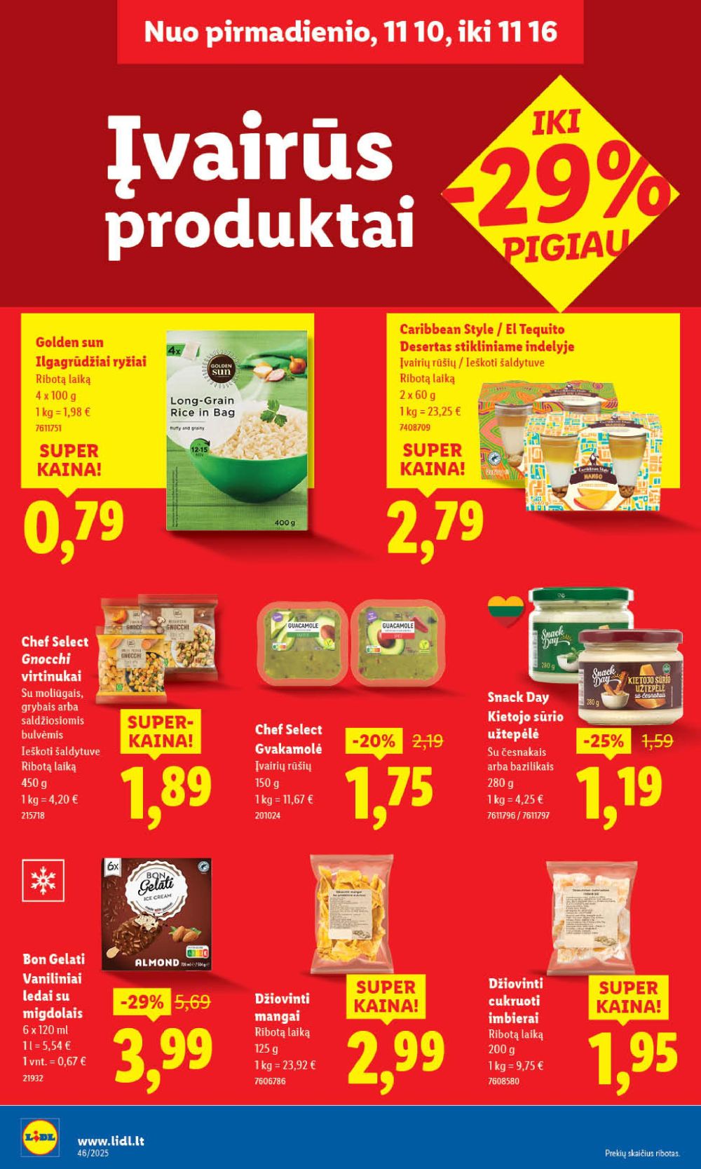 LIDL - Maisto prekių pasiūlymai (2025 11 13 - 2025 11 16) | 38