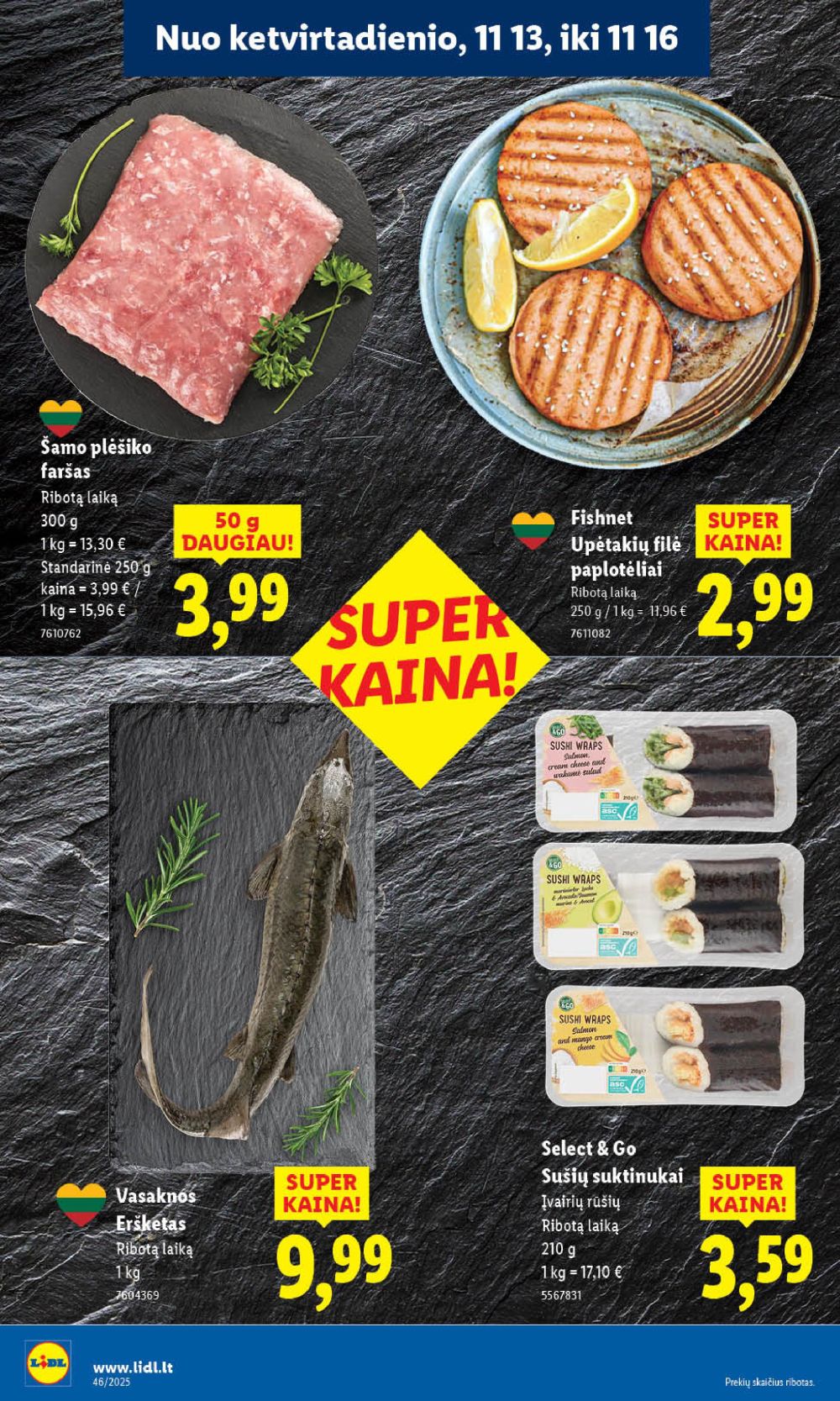 LIDL - Maisto prekių pasiūlymai (2025 11 13 - 2025 11 16) | 10