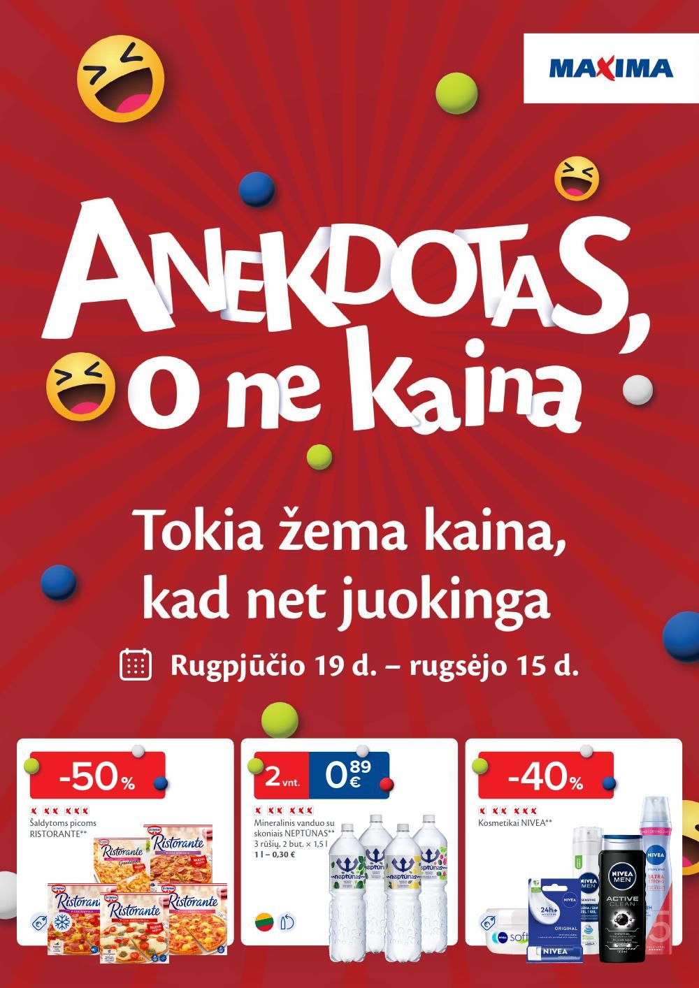 MAXIMA - Anekdotas, o ne kaina (2025 08 19 - 2025 09 15) | 1