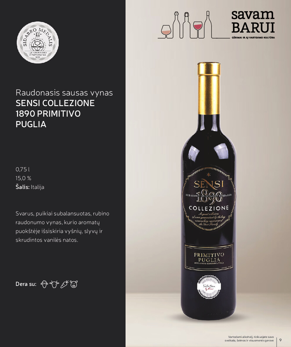 RIMI - 2025 m lietuvos vyno cempionate apdovanotu vynu katalogas (2026-10-01 - 2026-11-01) | 9