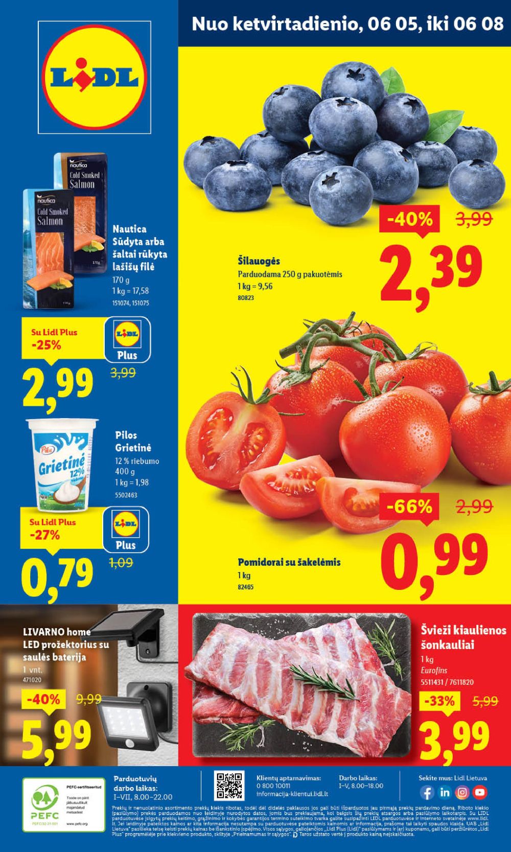 LIDL - Maisto prekių pasiūlymai (2025 06 05 - 2025 06 08) | 1