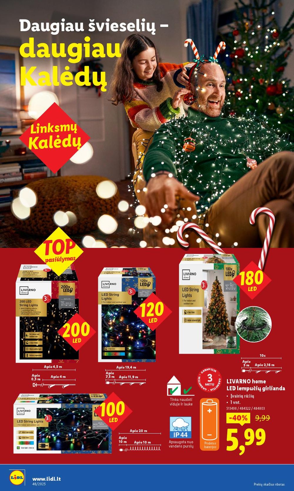 LIDL - Ne maisto prekių pasiūlymai (2025 11 10 - 2025 11 16) | 2