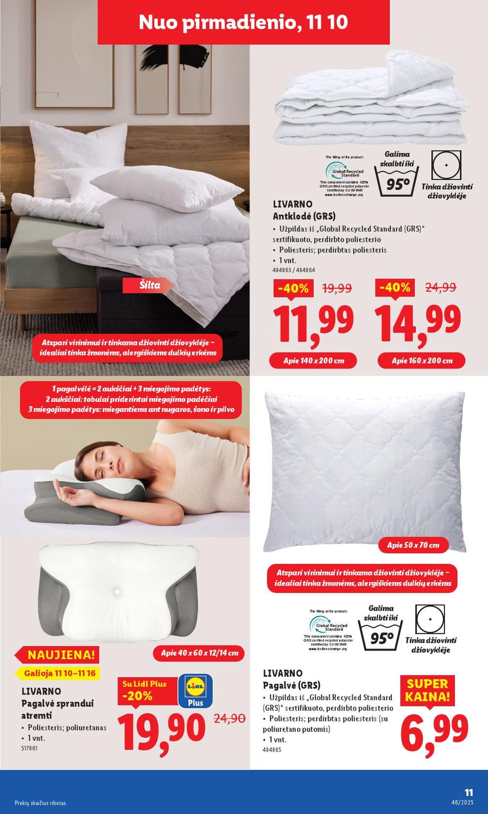 LIDL - Ne maisto prekių pasiūlymai (2025 11 10 - 2025 11 16) | 11