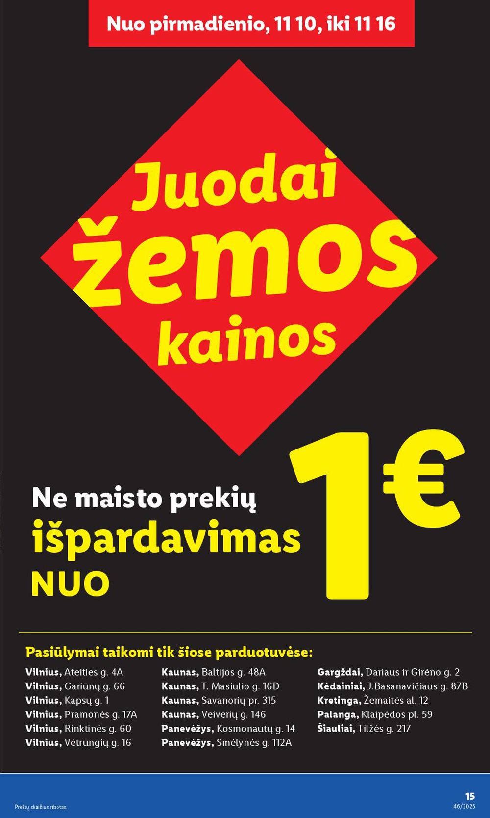 LIDL - Ne maisto prekių pasiūlymai (2025 11 10 - 2025 11 16) | 15
