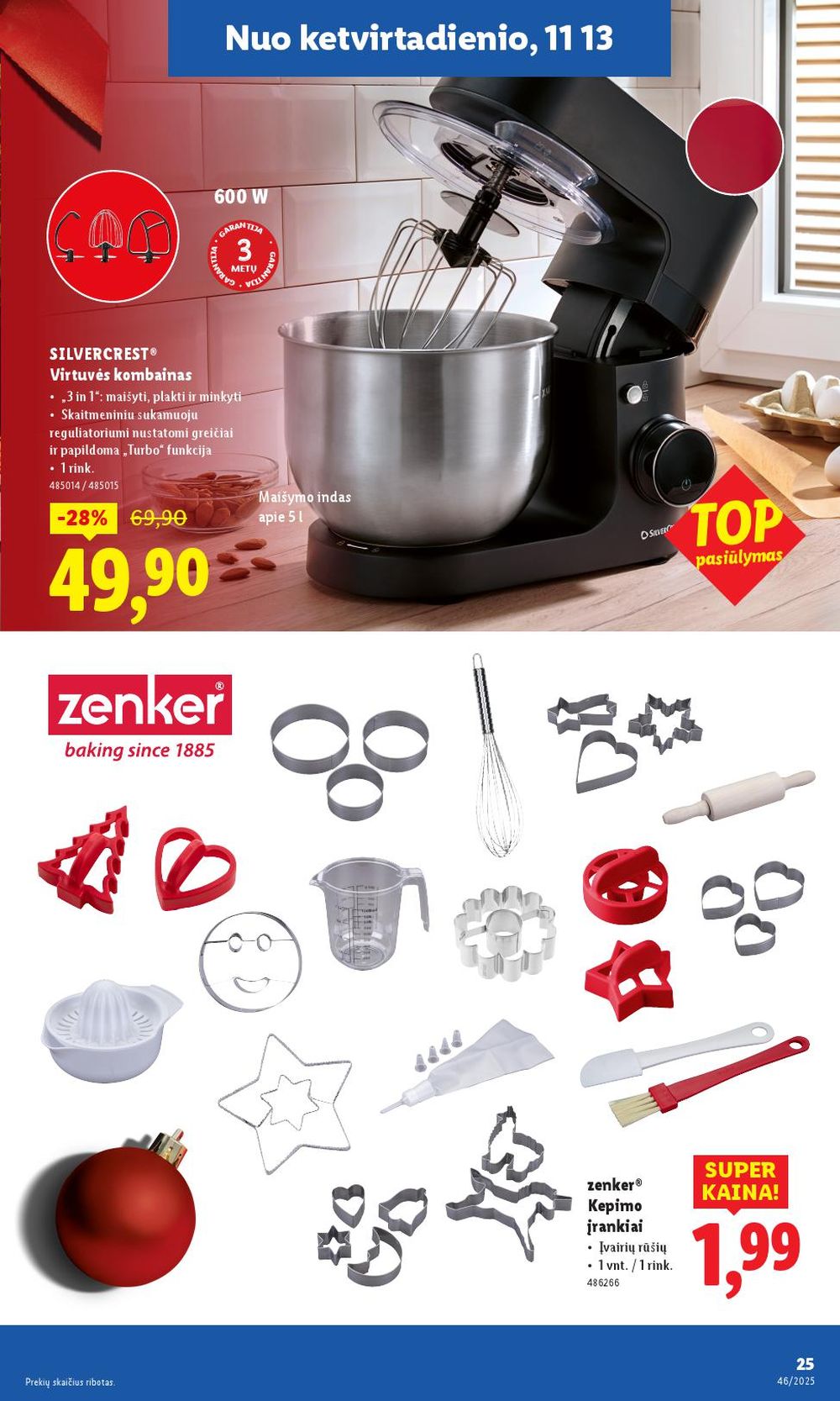 LIDL - Ne maisto prekių pasiūlymai (2025 11 10 - 2025 11 16) | 25