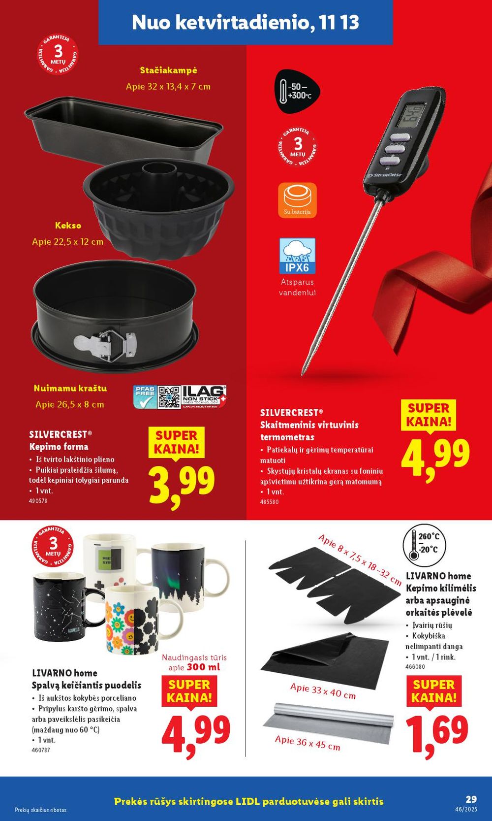 LIDL - Ne maisto prekių pasiūlymai (2025 11 10 - 2025 11 16) | 29