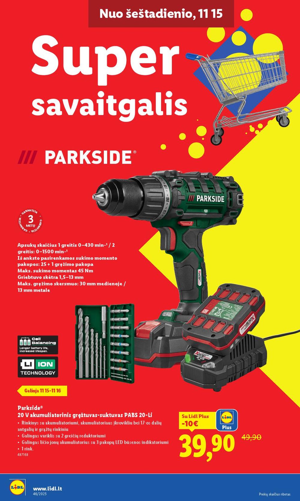 LIDL - Ne maisto prekių pasiūlymai (2025 11 10 - 2025 11 16) | 40