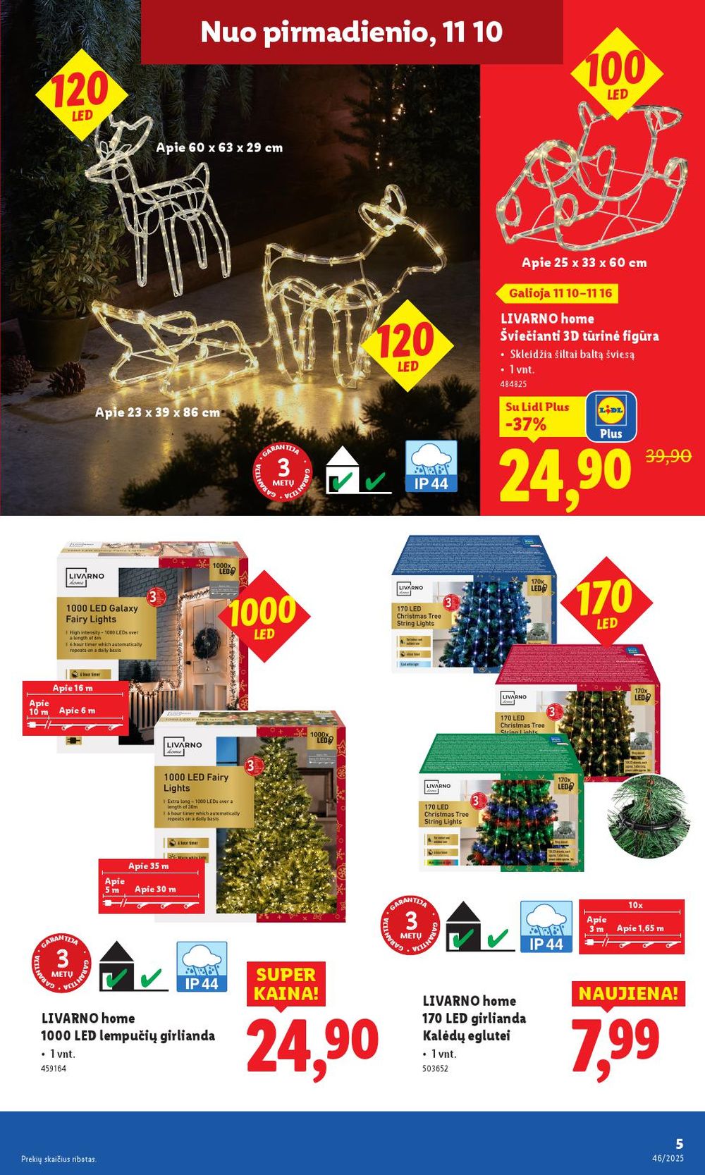 LIDL - Ne maisto prekių pasiūlymai (2025 11 10 - 2025 11 16) | 5
