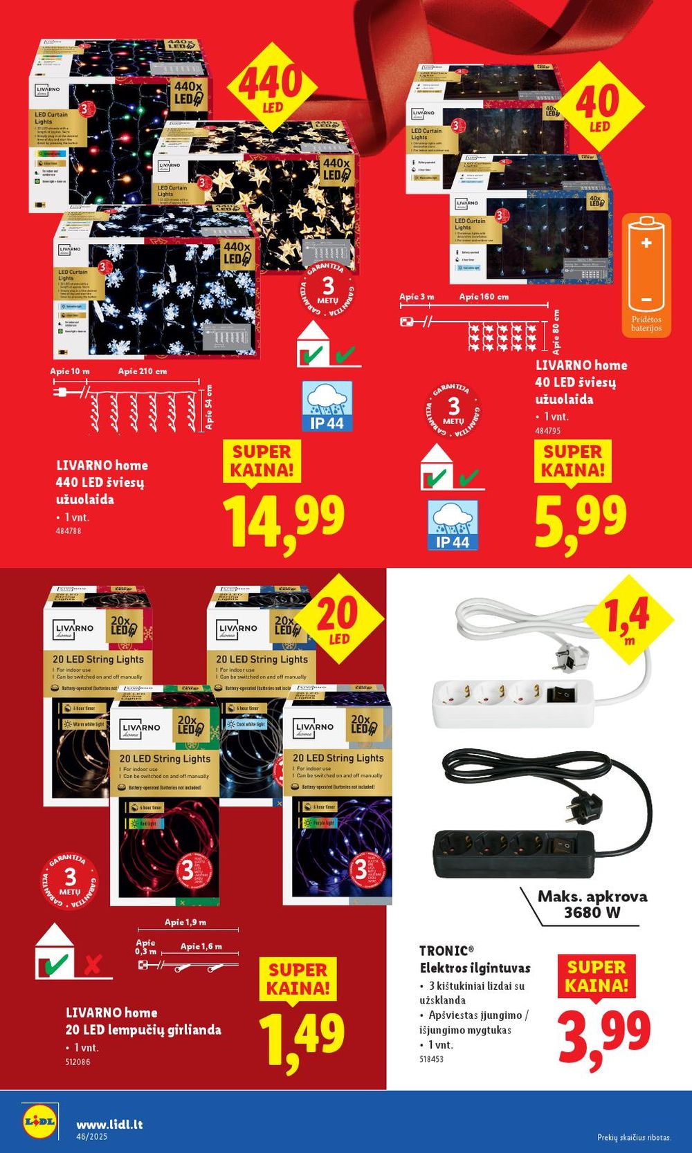 LIDL - Ne maisto prekių pasiūlymai (2025 11 10 - 2025 11 16) | 8