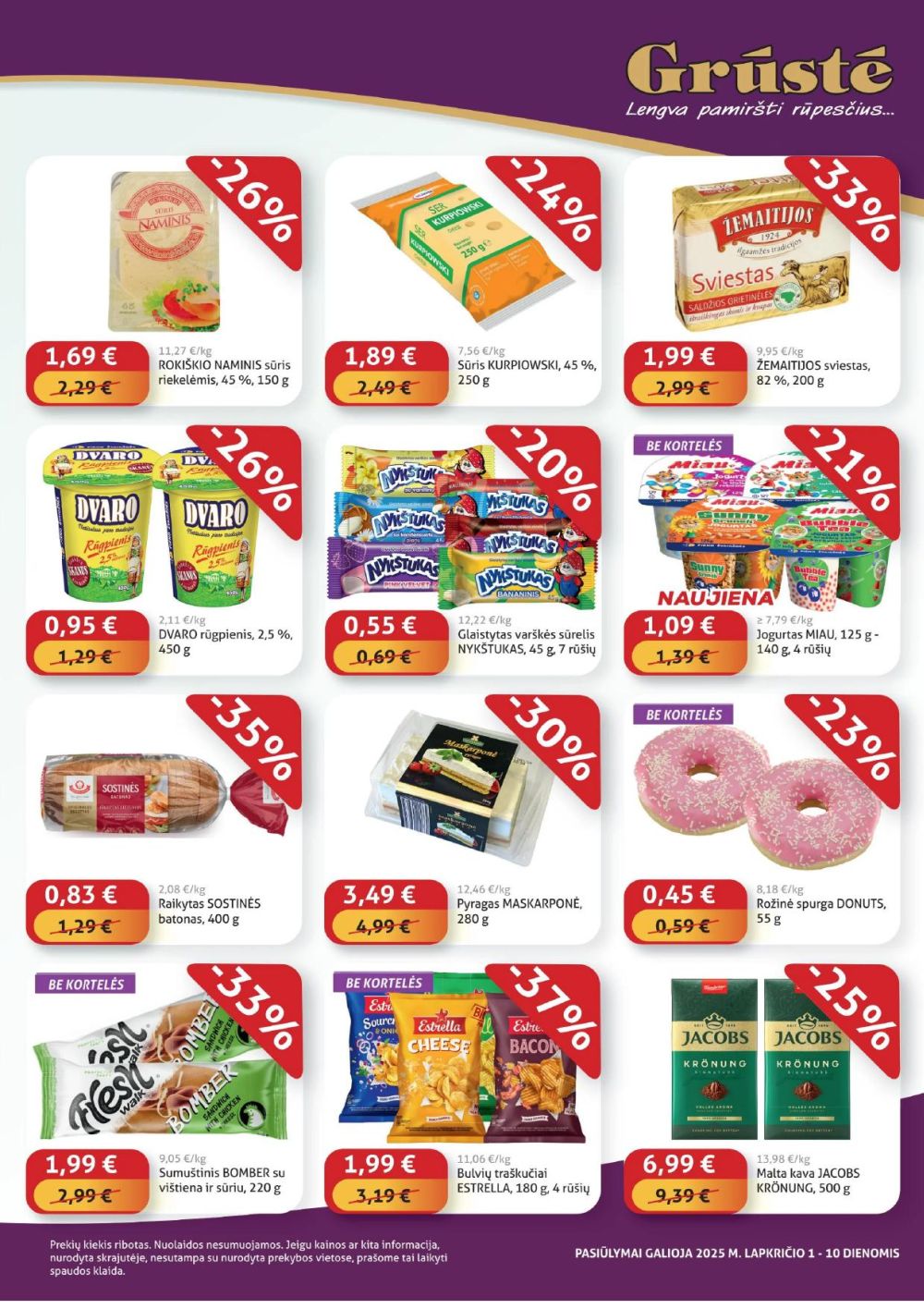 GRŪSTĖ - Ko gero pigiau nerasi (2025 11 01 - 2025 11 10) | 3