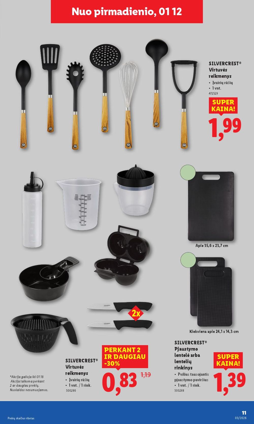 LIDL - Ne maisto prekių pasiūlymai (2026 01 12 - 2026 01 18) | 11