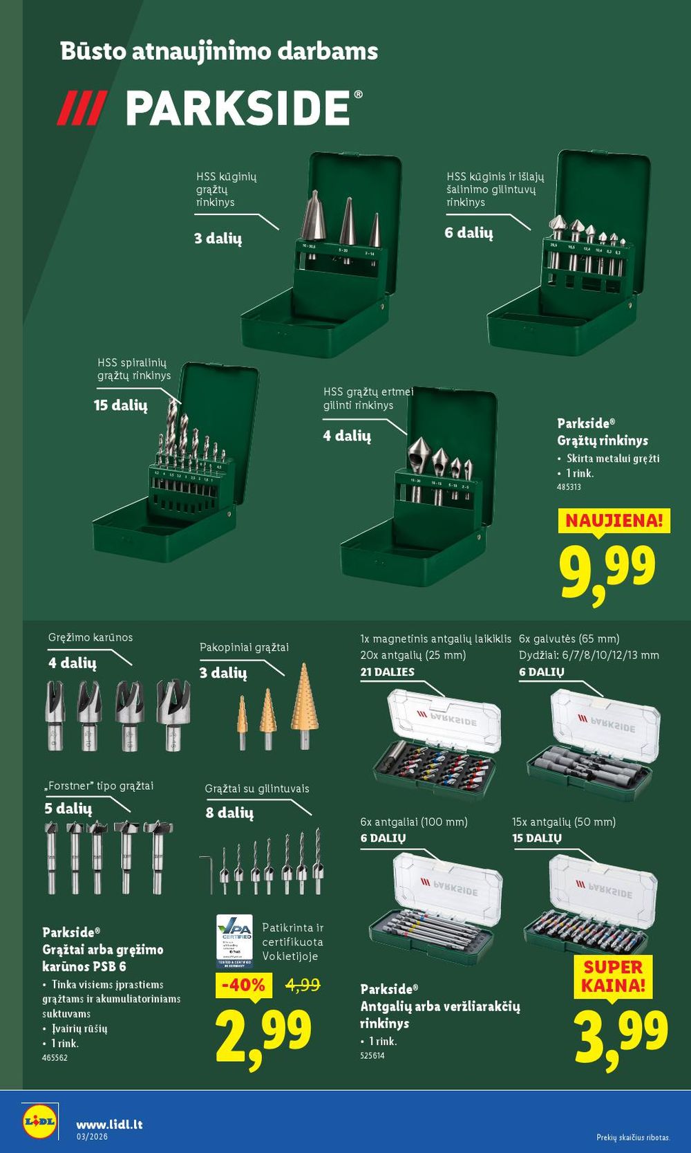 LIDL - Ne maisto prekių pasiūlymai (2026 01 12 - 2026 01 18) | 16