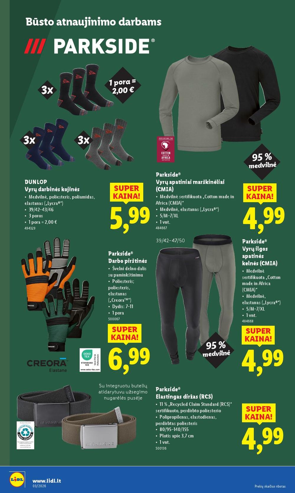 LIDL - Ne maisto prekių pasiūlymai (2026 01 12 - 2026 01 18) | 18