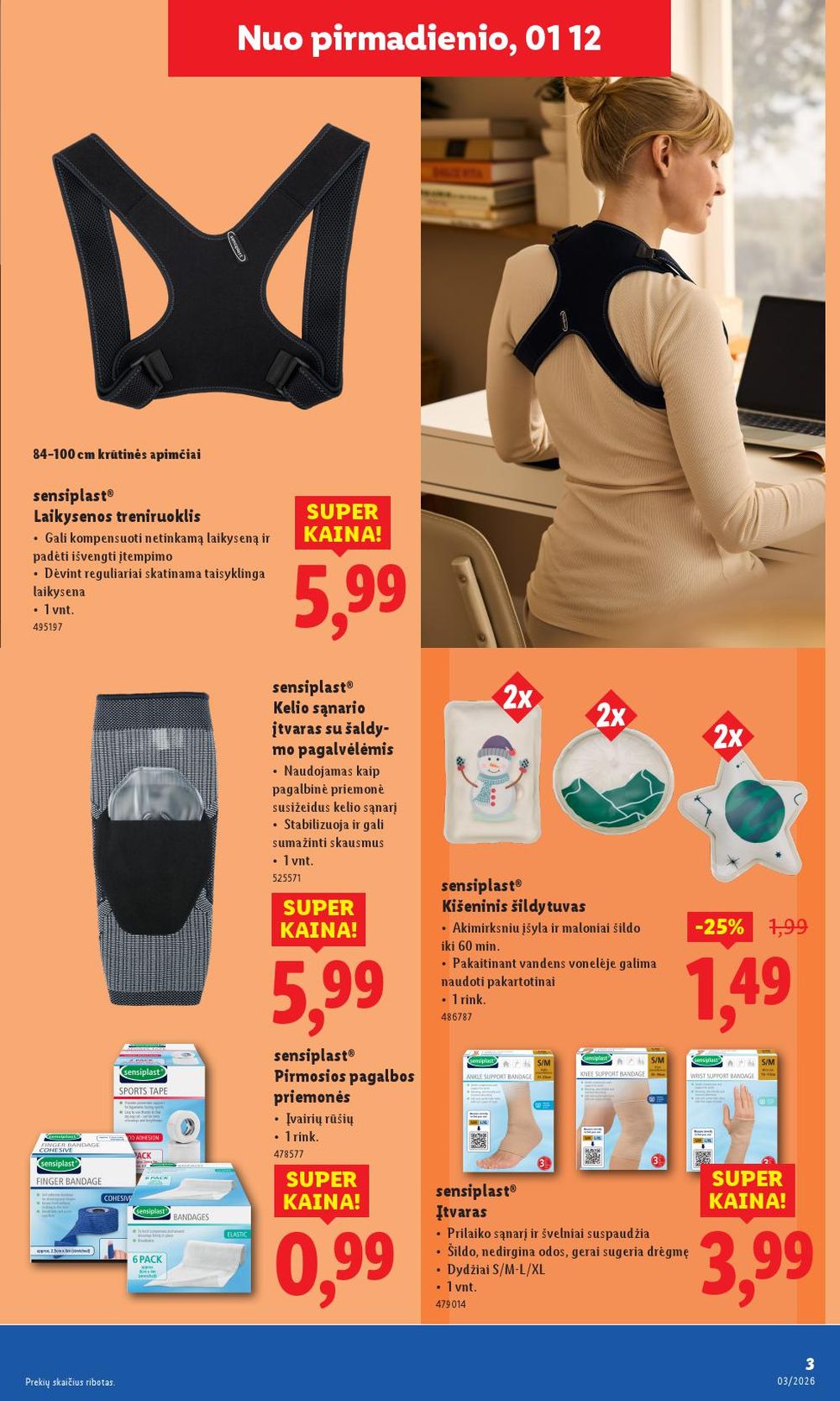 LIDL - Ne maisto prekių pasiūlymai (2026 01 12 - 2026 01 18) | 3