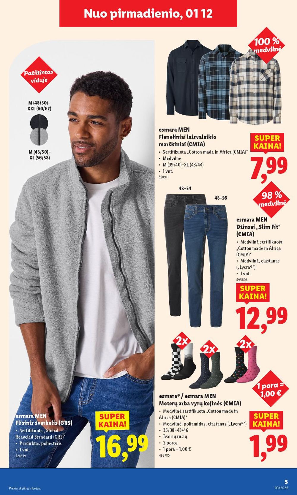 LIDL - Ne maisto prekių pasiūlymai (2026 01 12 - 2026 01 18) | 5