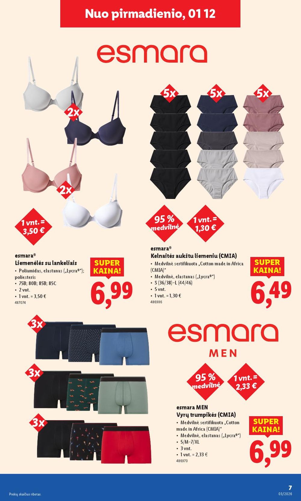 LIDL - Ne maisto prekių pasiūlymai (2026 01 12 - 2026 01 18) | 7