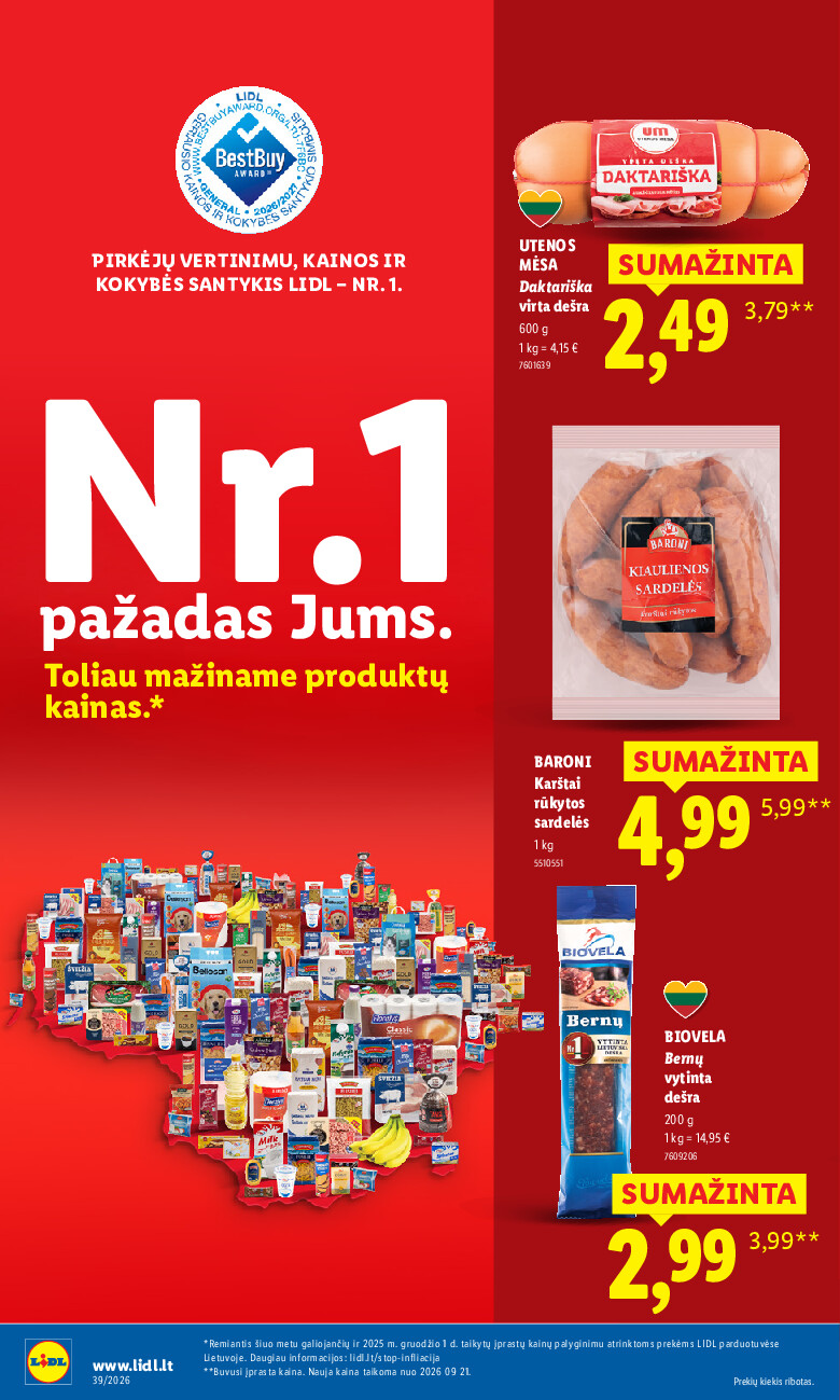 MAISTO PREKIŲ PASIŪLYMAI (2026-09-21 - 2026-09-27) | 12