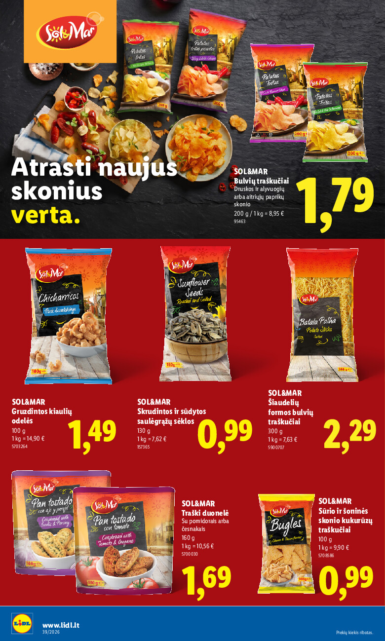 MAISTO PREKIŲ PASIŪLYMAI (2026-09-21 - 2026-09-27) | 18