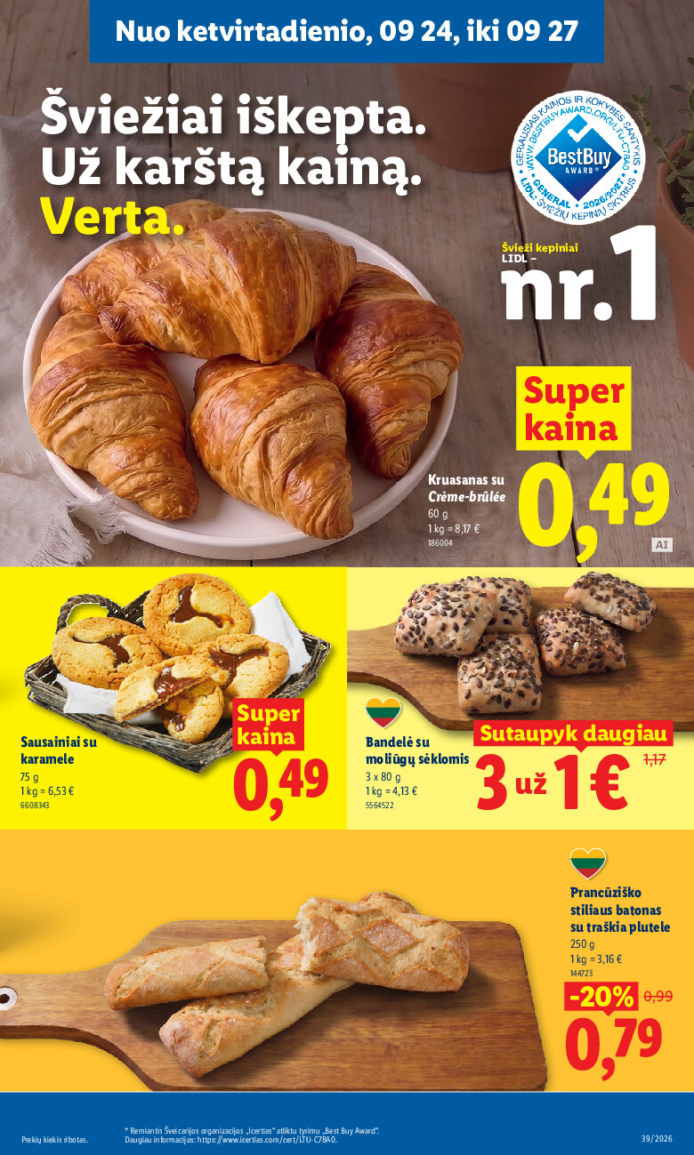 MAISTO PREKIŲ PASIŪLYMAI (2026-09-21 - 2026-09-27) | 29