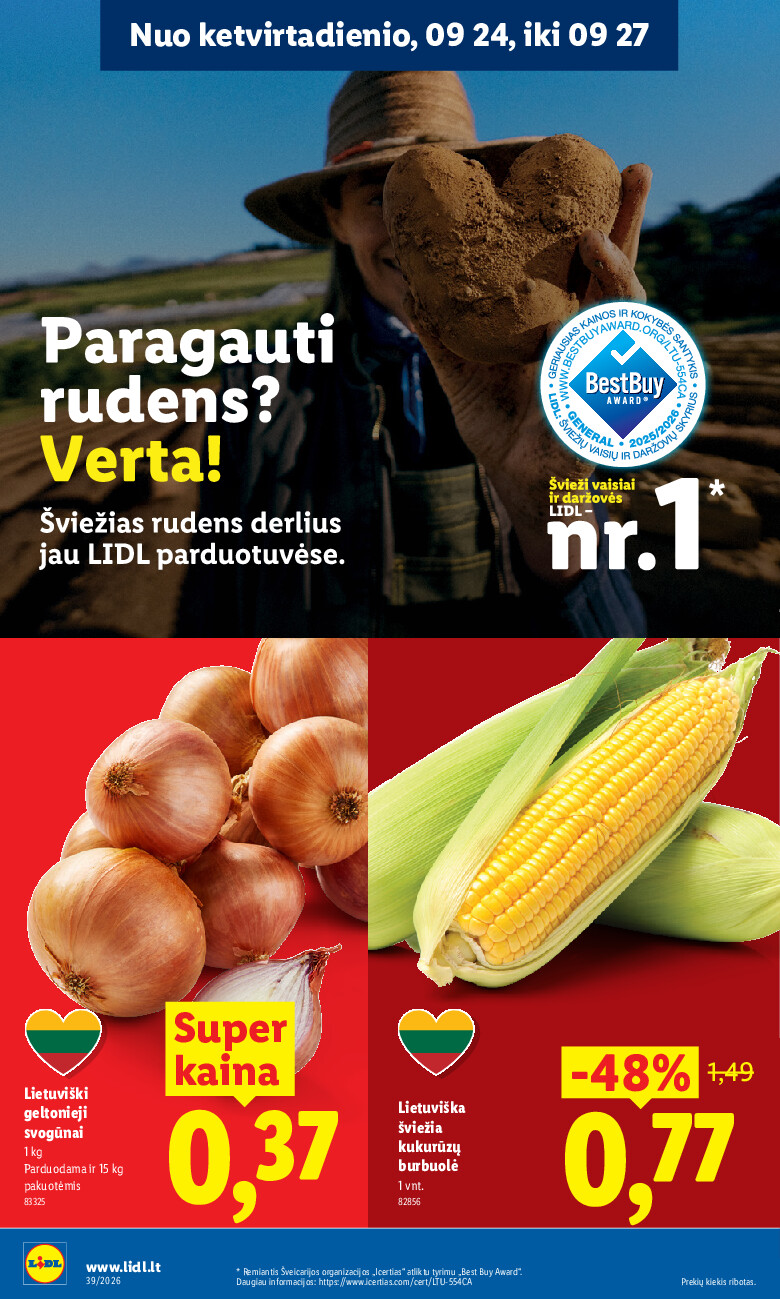 MAISTO PREKIŲ PASIŪLYMAI (2026-09-21 - 2026-09-27) | 32