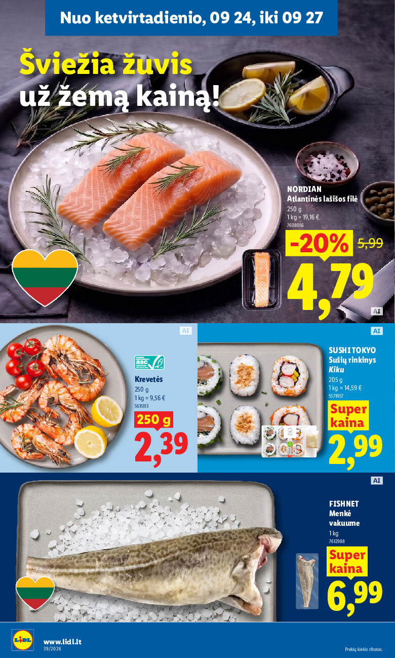 MAISTO PREKIŲ PASIŪLYMAI (2026-09-21 - 2026-09-27) | 34