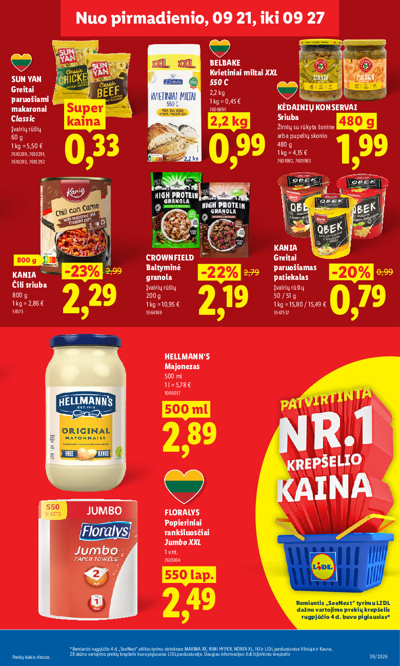 MAISTO PREKIŲ PASIŪLYMAI (2026-09-21 - 2026-09-27) | 7