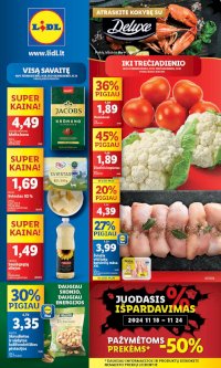 LIDL - Maisto prekių pasiūlymai (2024 11 18 - 2024 11 24)