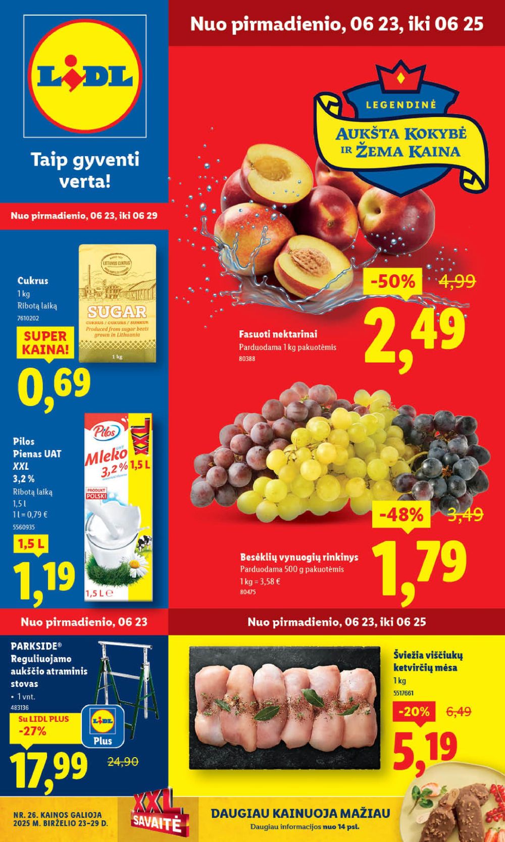 LIDL - Maisto prekių pasiūlymai (2025 06 23 - 2025 06 29) | 1