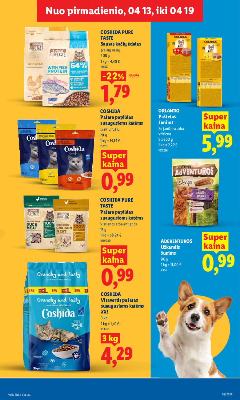 MAISTO PREKIŲ PASIŪLYMAI (2026-04-13 - 2026-04-19) | 29