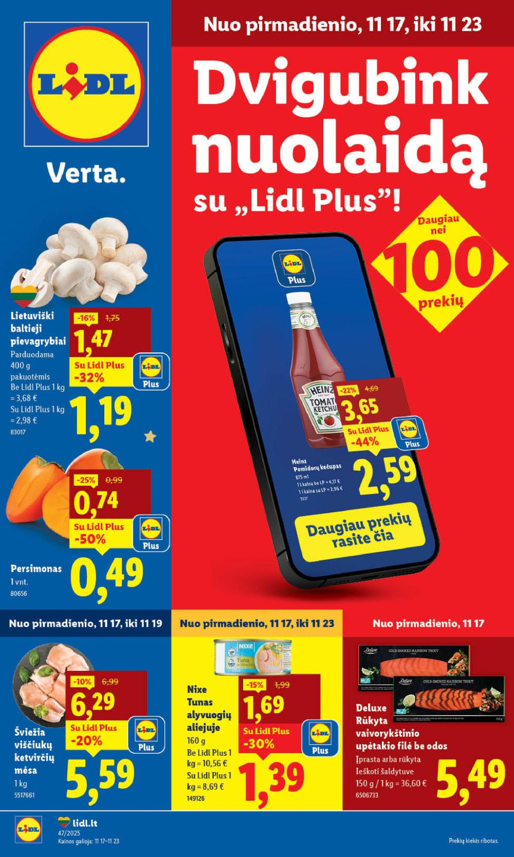 LIDL - Maisto prekių pasiūlymai (2025 11 20 - 2025 11 23) | 14
