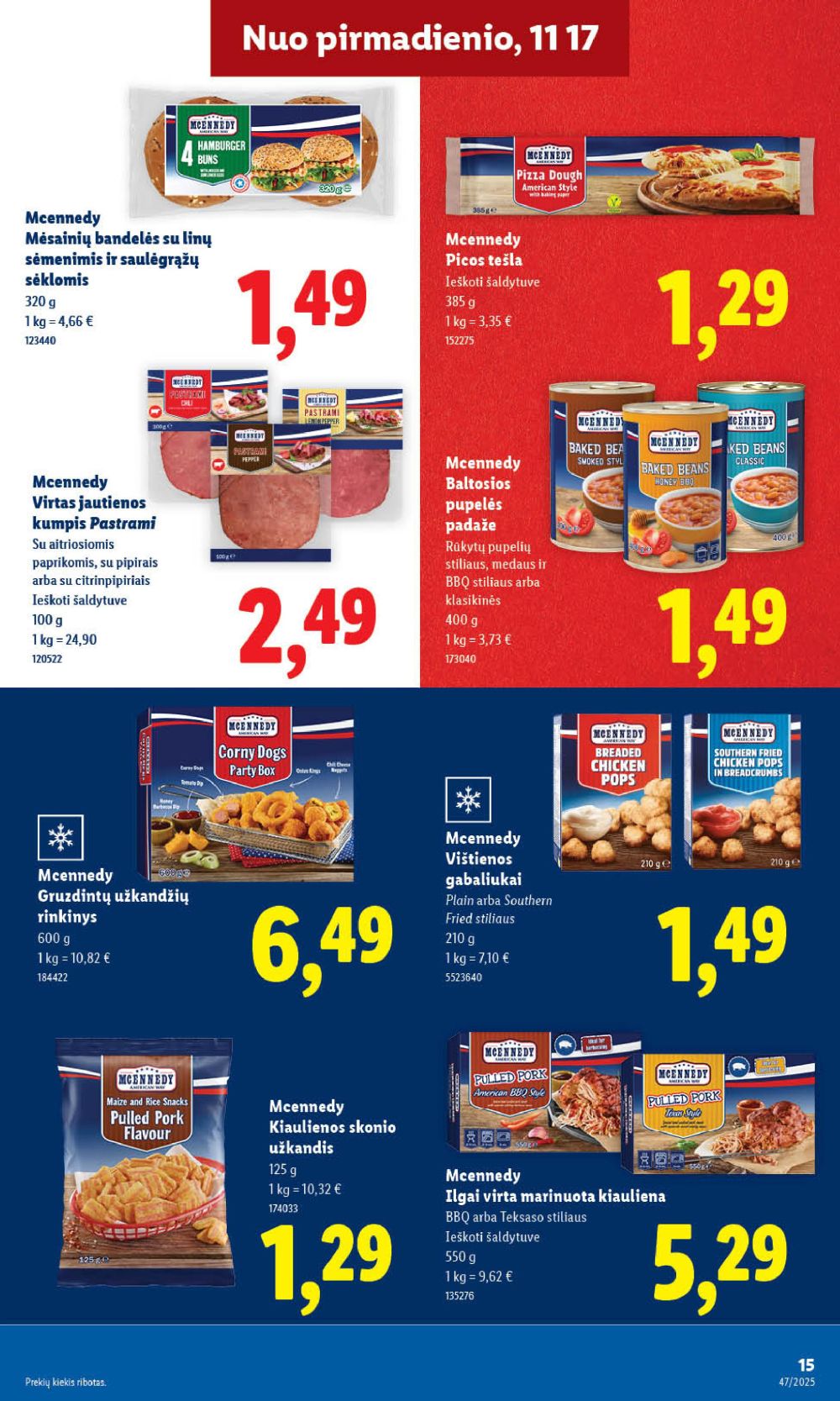 LIDL - Maisto prekių pasiūlymai (2025 11 20 - 2025 11 23) | 23
