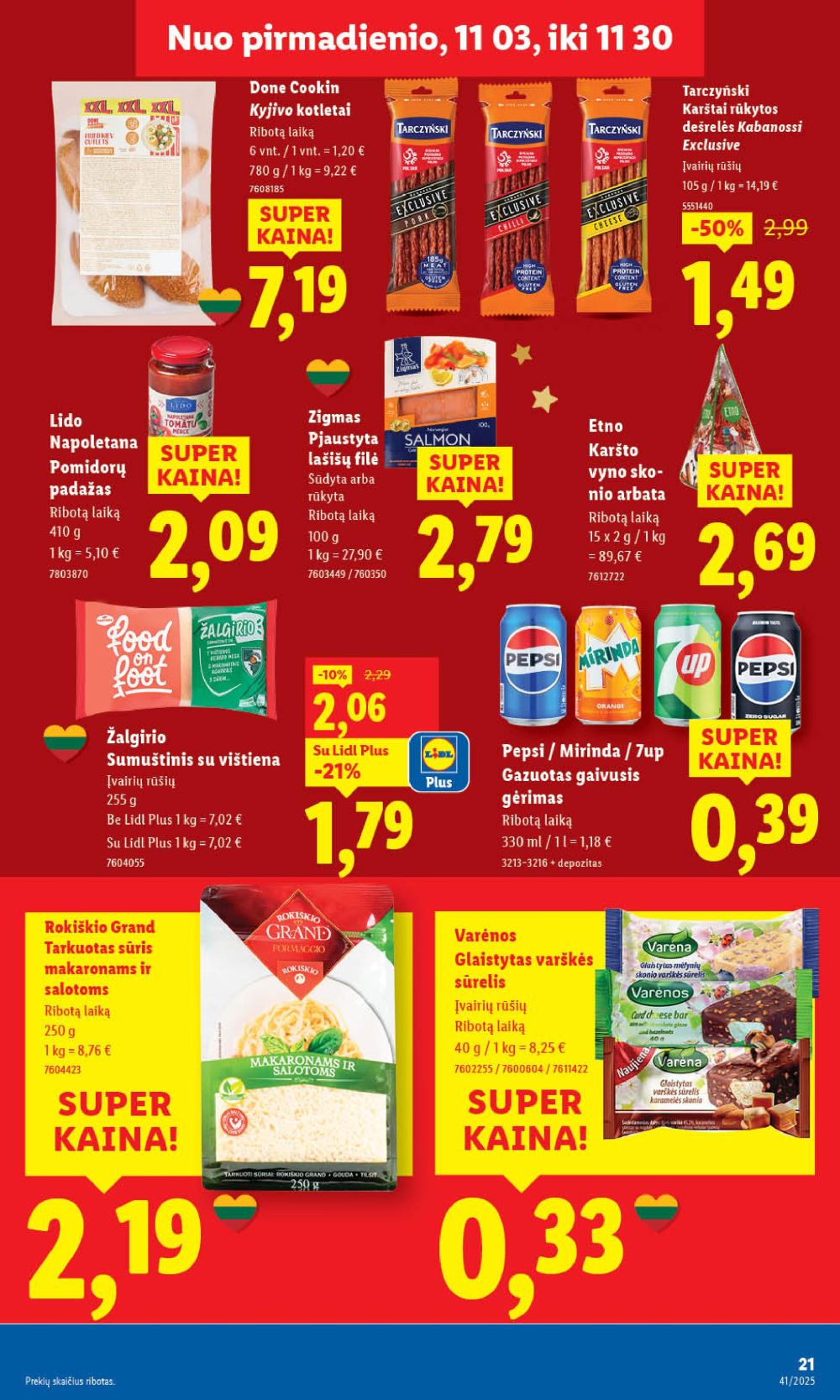 LIDL - Maisto prekių pasiūlymai (2025 11 20 - 2025 11 23) | 29