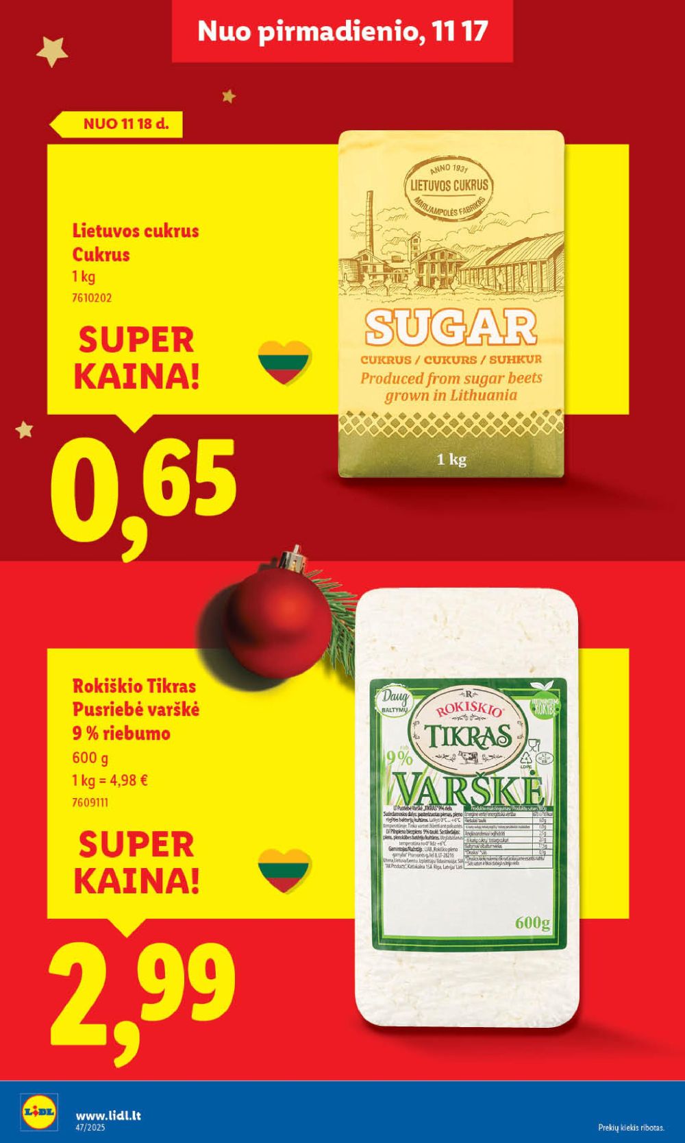 LIDL - Maisto prekių pasiūlymai (2025 11 20 - 2025 11 23) | 30