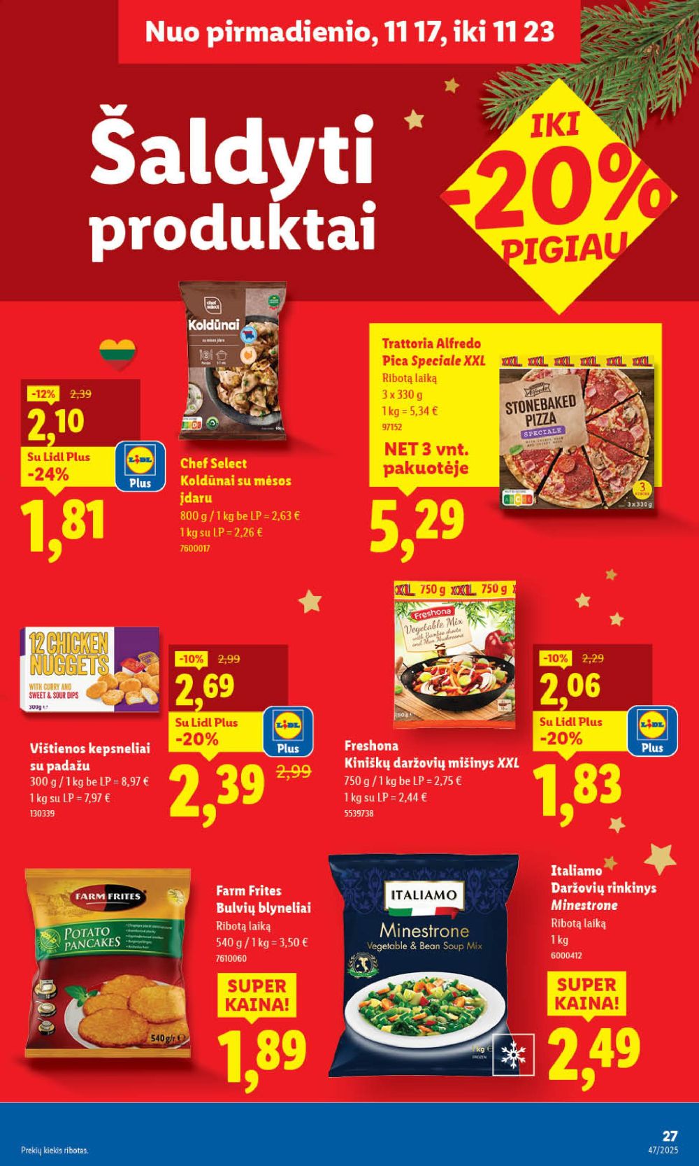 LIDL - Maisto prekių pasiūlymai (2025 11 20 - 2025 11 23) | 35