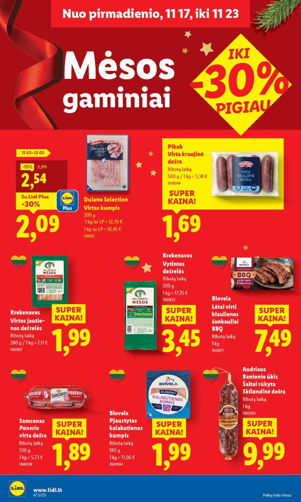 LIDL - Maisto prekių pasiūlymai (2025 11 20 - 2025 11 23) | 36