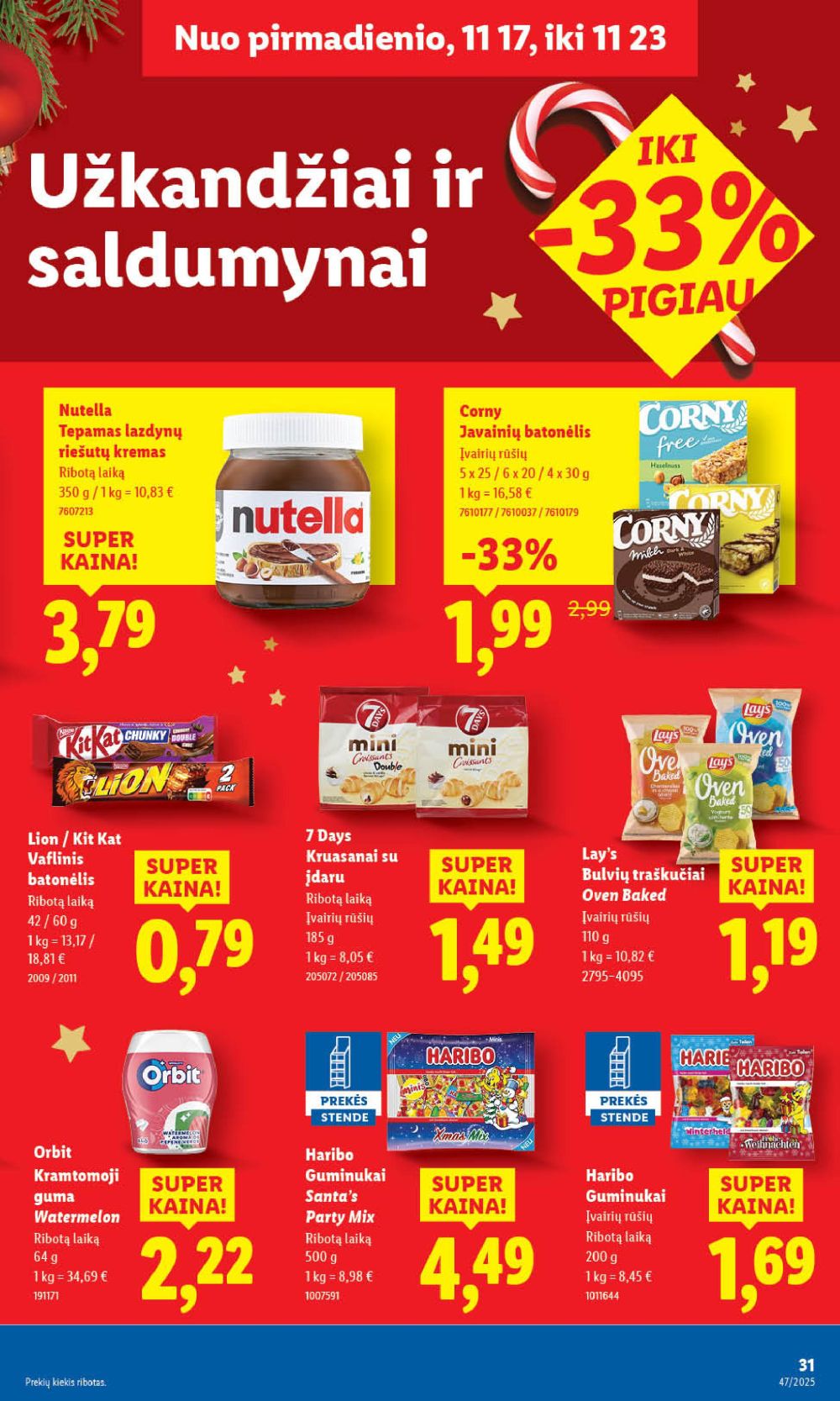 LIDL - Maisto prekių pasiūlymai (2025 11 20 - 2025 11 23) | 39