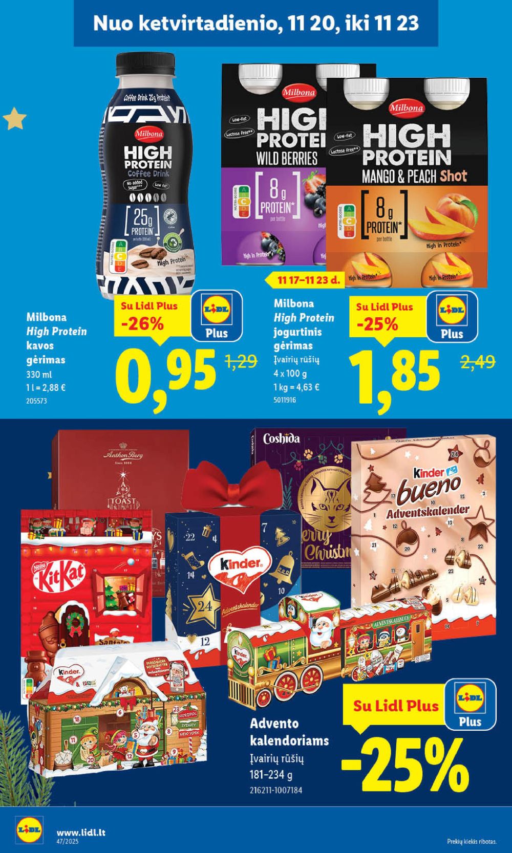 LIDL - Maisto prekių pasiūlymai (2025 11 20 - 2025 11 23) | 10