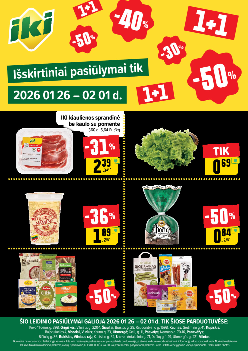 Specialūs pasiūlymai IKI parduotuvės klientams (2026-01-26 - 2026-02-01) | 1