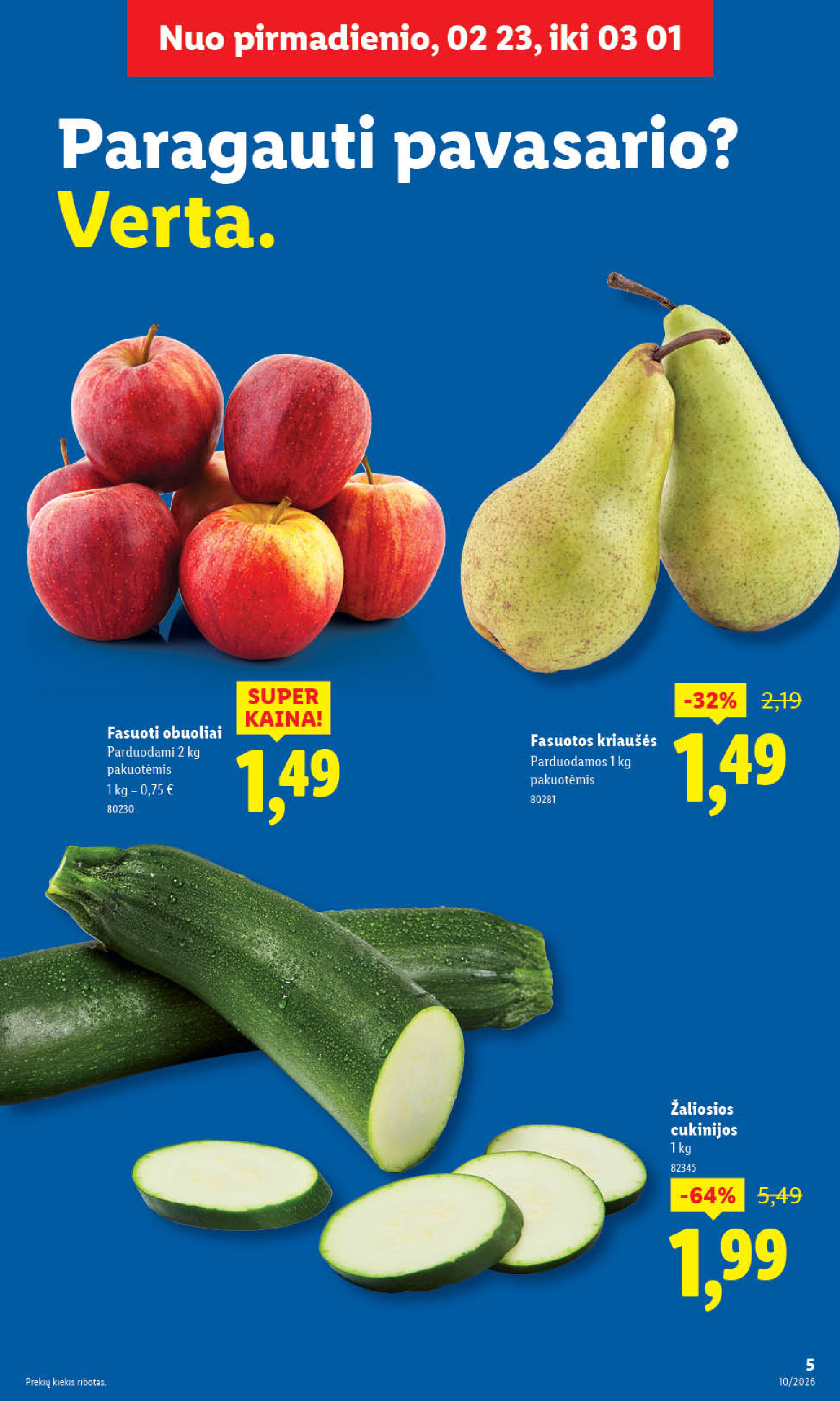 MAISTO PREKIŲ PASIŪLYMAI (2026-03-02 - 2026-03-08) | 5
