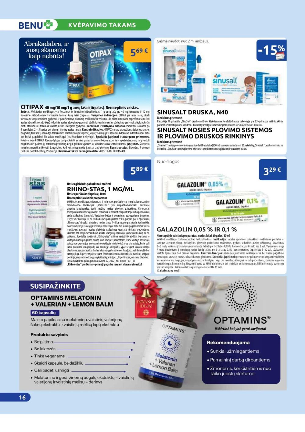 BENU VAISTINĖ (2025 12 01 - 2025 12 31) | 16