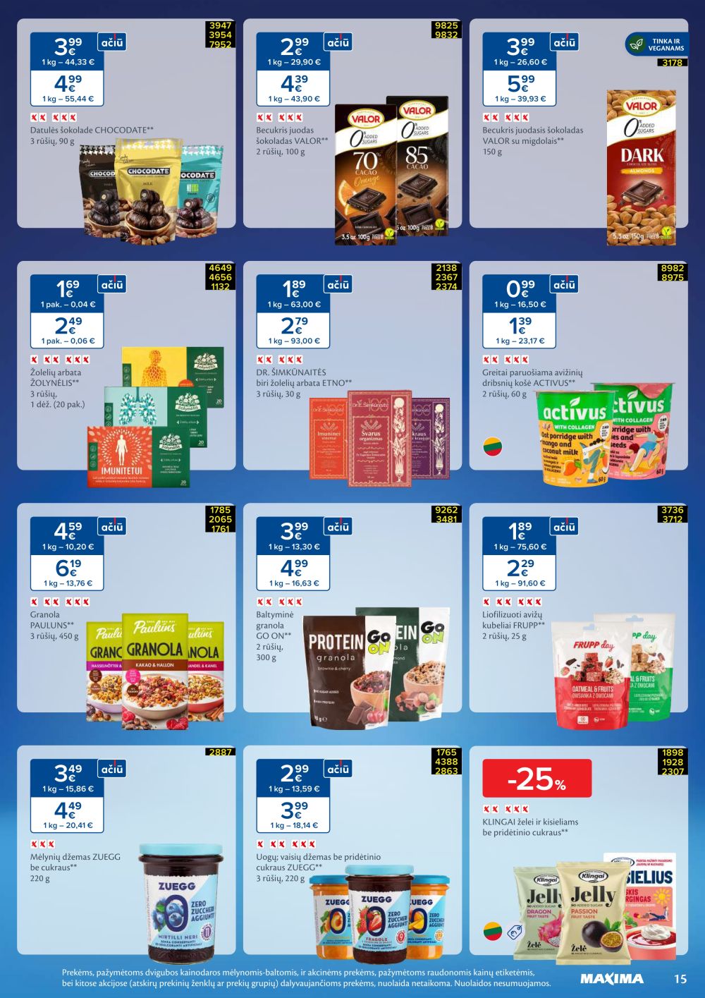 MAXIMA - SVEIKUOLIŲ MĖNUO (2026 01 06 - 2026 02 02) | 15